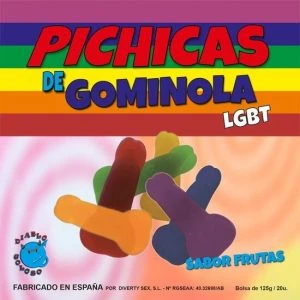Pride Gummibeertjes in penisvorm met fruitsmaak