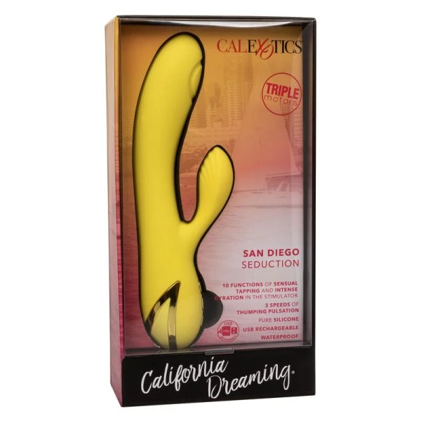 Calexotics San Diego Seduction Vibrator met clitorisstimulator, siliconen