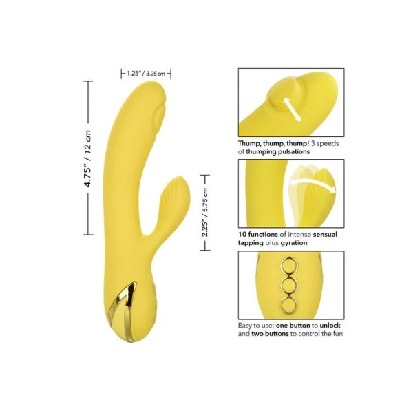 Calexotics San Diego Seduction Vibrator met clitorisstimulator, siliconen