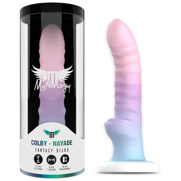 img_129980_a54490e6eb9a17a8efdb8867b17a5c87_1.png Mythology Silikon-Dildo Colby Nayade M, 17 cm totale lengte