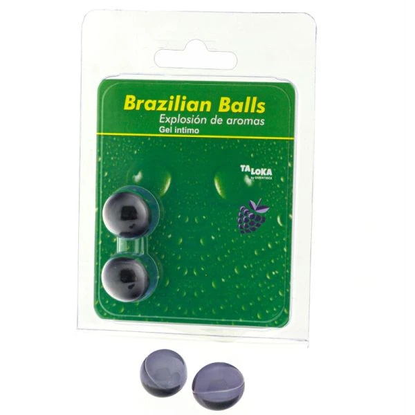 Taloka 2 Braziliaanse ballen Intimgel met bessengeur