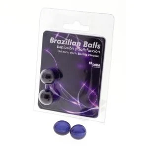 Taloka Braziliaanse liefdesballen met vibrerende gel, 2 stuks