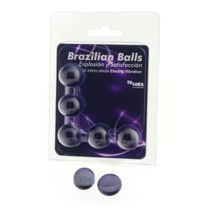 Taloka 5 Braziliaanse balletjes met opwindende gel en vibratie-effect Taloka 5 Braziliaanse balletjes met opwindende gel en vibratie-effect - Afbeelding 1