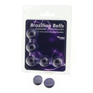 Taloka 5 Braziliaanse balletjes met opwindende gel en vibratie-effect