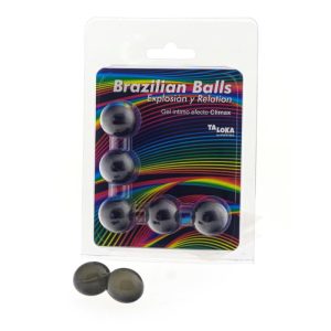 Taloka 5 Braziliaanse ballen met opwindende gel en hoogtepunteffect Taloka 5 Braziliaanse ballen met opwindende gel en hoogtepunteffect - Afbeelding 1