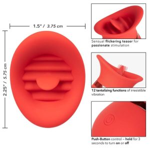 Calexotics Opgelegvibrator French Kiss Sweet Talker met Tongpunt Calexotics Opgelegvibrator French Kiss Sweet Talker met Tongpunt - Afbeelding 3