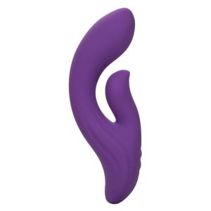 Calexotics Stella Dual Pleaser Vibrator met clitorisstimulator, vloeibaar siliconen, paars Calexotics Stella Dual Pleaser Vibrator met clitorisstimulator, vloeibaar siliconen, paars - Afbeelding 9