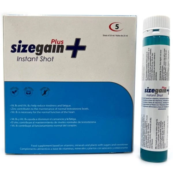 500cosmetics Sizegain Plus Instant Shot Male Energizer 5 Portionsbeutel 500cosmetics Sizegain Plus Instant Shot Male Energizer 5 Portionsbeutel