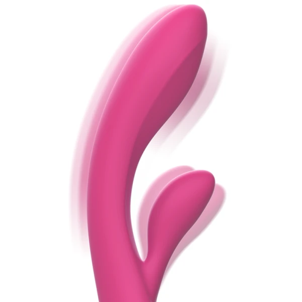 Intense Luigi Rabbit Vibrator van vloeibaar siliconen, roze