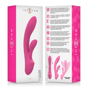 Intense Luigi Rabbit Vibrator van vloeibaar siliconen, roze Intense Luigi Rabbit Vibrator van vloeibaar siliconen, roze - Afbeelding 7