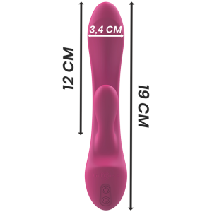 Intense Luigi Rabbit Vibrator van vloeibaar siliconen, roze Intense Luigi Rabbit Vibrator van vloeibaar siliconen, roze - Afbeelding 6