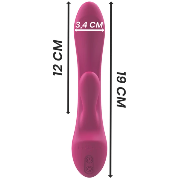 Intense Luigi Rabbit Vibrator van vloeibaar siliconen, roze