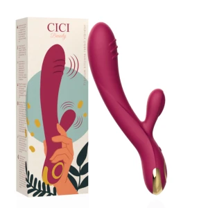 Cici Beauty Rabbit-Vibrator met clitorisstimulator, siliconen