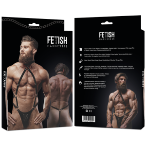 Fetish Submissive Jockstrap-Harnas van Eco-Leer voor Heren Fetish Submissive Jockstrap-Harnas van Eco-Leer voor Heren - Afbeelding 2