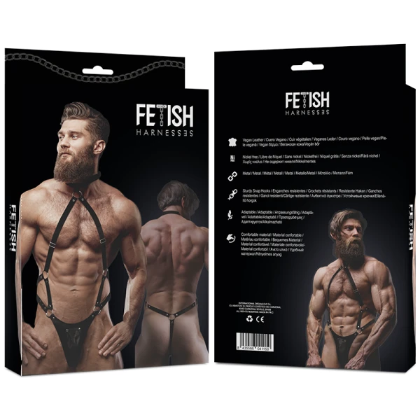 Fetish Submissive Jockstrap-Harnas van Eco-Leer voor Heren Fetish Submissive Jockstrap-Harnas van Eco-Leer voor Heren
