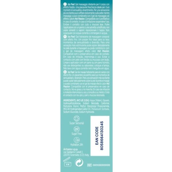 Control Gel 3 in 1 ICE Feel glijmiddel met verkoelende werking, 200 ml