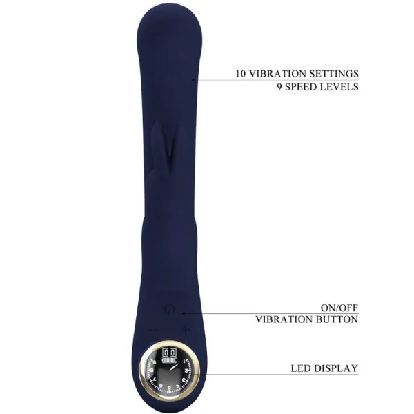 Pretty Love Lamar Rabbit Vibrator met clitorisstimulator en G-puntstimulatie
