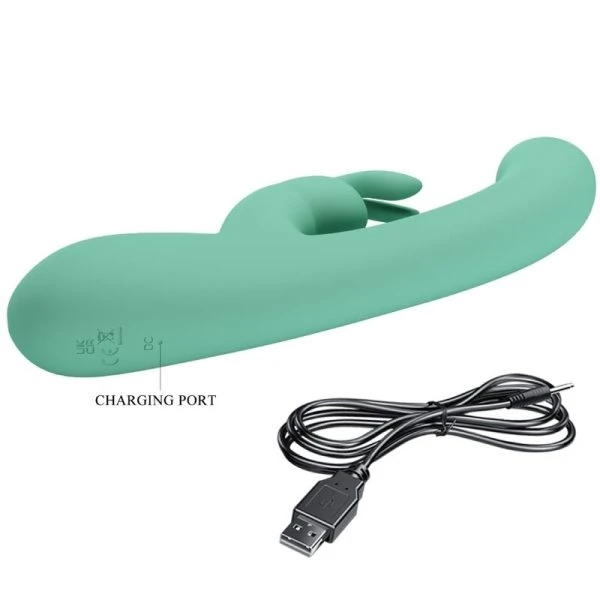 Pretty Love Lamar Rabbit Vibrator met G-punt stimulator en LCD-scherm Pretty Love Lamar Rabbit Vibrator met G-punt stimulator en LCD-scherm