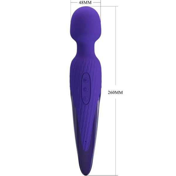 Pretty Love Antony Youth Vibrator-staf met warmte-effect, paars