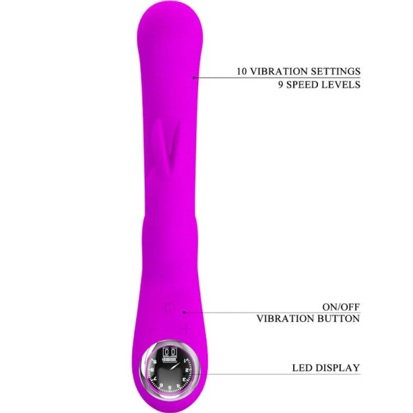 Pretty Love Lamar Rabbit Vibrator met Clitorisstimulator en G-punt-schacht