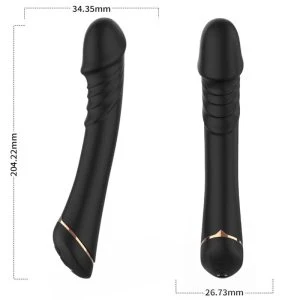Armony Dildo Vibrator aus Silikon, schwarz