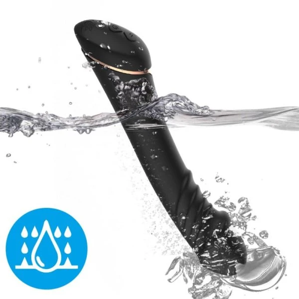 Armony Dildo Vibrator aus Silikon, schwarz