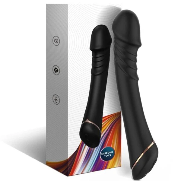 Armony Dildo Vibrator aus Silikon, schwarz