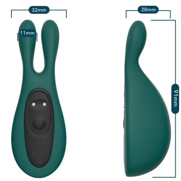 Armony Stimulator Vibrator Konijn Groen afneembare bal