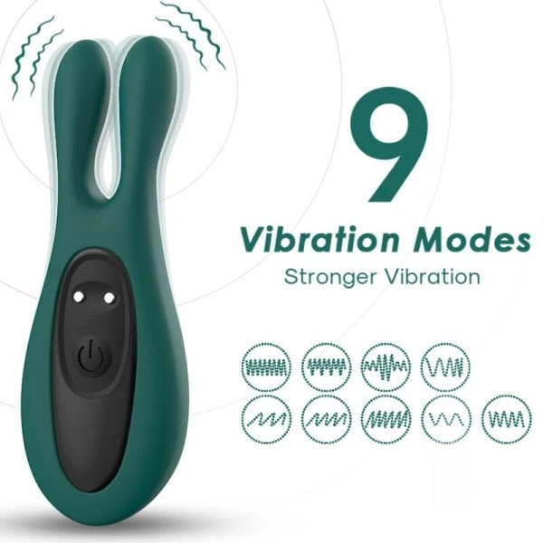 Armony Stimulator Vibrator Konijn Groen afneembare bal