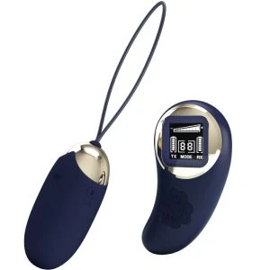 Pretty Love Vibratie-ei Mina met afstandsbediening blauw