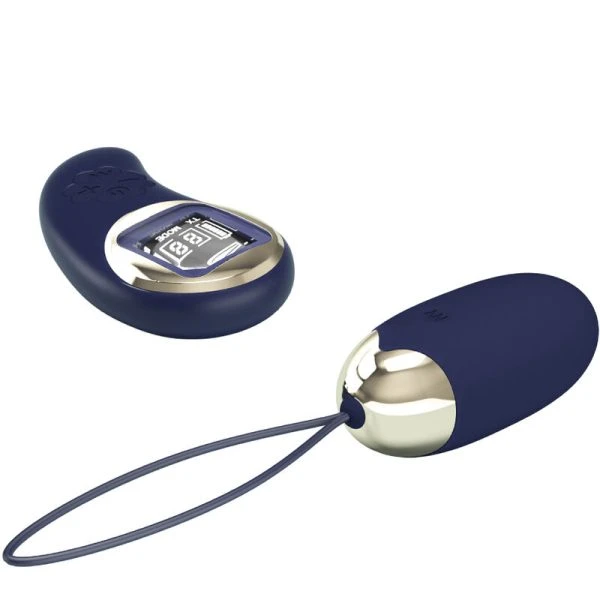 Pretty Love Vibratie-ei Mina met afstandsbediening blauw