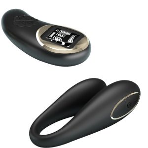 Pretty Love Nathan Double Pleasure Vibrator met afstandsbediening, siliconen, zwart Pretty Love Nathan Double Pleasure Vibrator met afstandsbediening, siliconen, zwart - Afbeelding 2