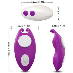 Armony Honeybee opzetvibrator met afstandsbediening, paars Armony Honeybee opzetvibrator met afstandsbediening, paars - Afbeelding 4