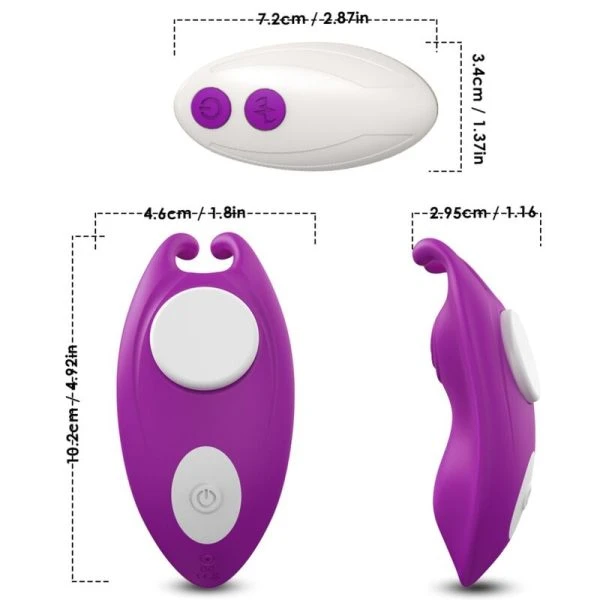 Armony Honeybee opzetvibrator met afstandsbediening, paars Armony Honeybee opzetvibrator met afstandsbediening, paars