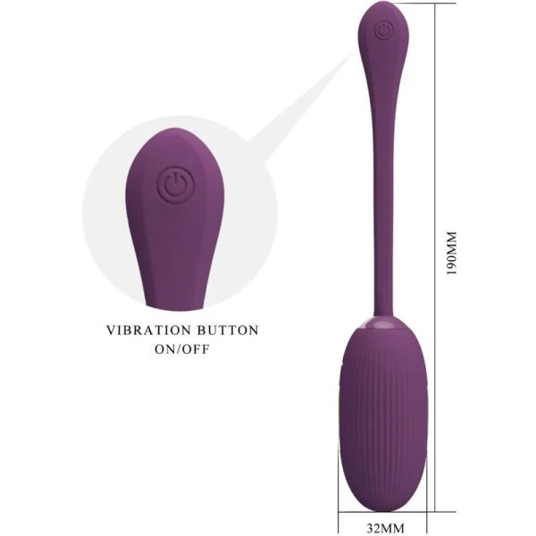 Pretty Love Doreen Purple oplaadbaar vibratie-ei met app-bediening Pretty Love Doreen Purple oplaadbaar vibratie-ei met app-bediening