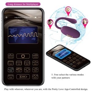 Pretty Love Doreen Purple oplaadbaar vibratie-ei met app-bediening Pretty Love Doreen Purple oplaadbaar vibratie-ei met app-bediening - Afbeelding 14