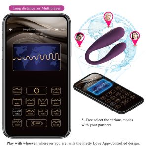 Pretty Love August Remote Global Dubbel Genot Vibrator paars Pretty Love August Remote Global Dubbel Genot Vibrator paars - Afbeelding 15