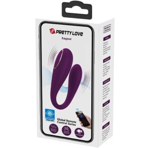 Pretty Love August Remote Global Dubbel Genot Vibrator paars Pretty Love August Remote Global Dubbel Genot Vibrator paars - Afbeelding 7