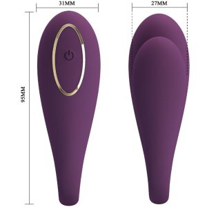 Pretty Love August Remote Global Dubbel Genot Vibrator paars Pretty Love August Remote Global Dubbel Genot Vibrator paars - Afbeelding 3