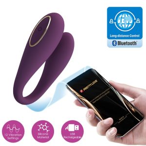Pretty Love August Remote Global Dubbel Genot Vibrator paars Pretty Love August Remote Global Dubbel Genot Vibrator paars - Afbeelding 4