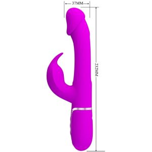 Pretty Love Rabbit Vibrator 3 in 1 met Clitorisstimulator, Fucsia Pretty Love Rabbit Vibrator 3 in 1 met Clitorisstimulator, Fucsia - Afbeelding 7
