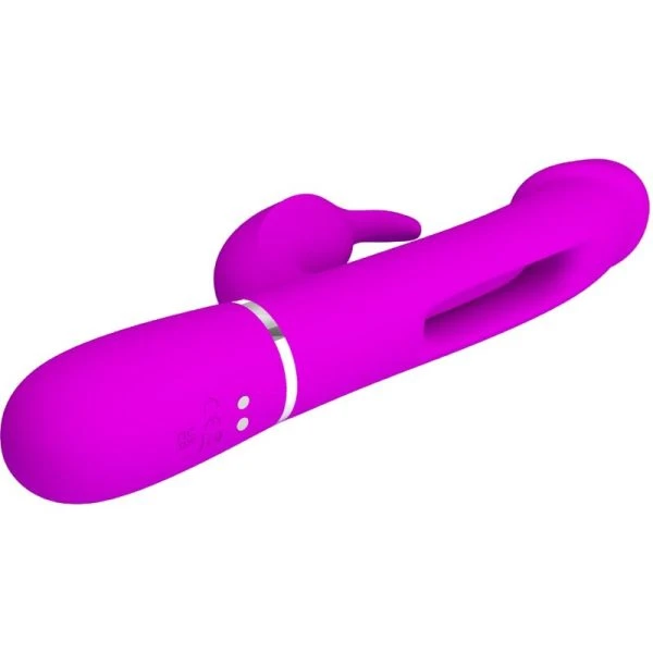 Pretty Love Rabbit Vibrator 3 in 1 met Clitorisstimulator, Fucsia Pretty Love Rabbit Vibrator 3 in 1 met Clitorisstimulator, Fucsia