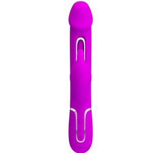 Pretty Love Rabbit Vibrator 3 in 1 met Clitorisstimulator, Fucsia Pretty Love Rabbit Vibrator 3 in 1 met Clitorisstimulator, Fucsia - Afbeelding 2