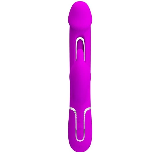Pretty Love Rabbit Vibrator 3 in 1 met Clitorisstimulator, Fucsia Pretty Love Rabbit Vibrator 3 in 1 met Clitorisstimulator, Fucsia