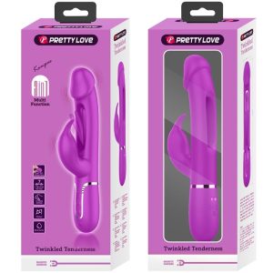 Pretty Love Rabbit Vibrator 3 in 1 met Clitorisstimulator, Fucsia Pretty Love Rabbit Vibrator 3 in 1 met Clitorisstimulator, Fucsia - Afbeelding 11
