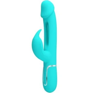 Pretty Love Dejon Rabbit Vibrator 3 IN 1 met clitorisstimulator, paars