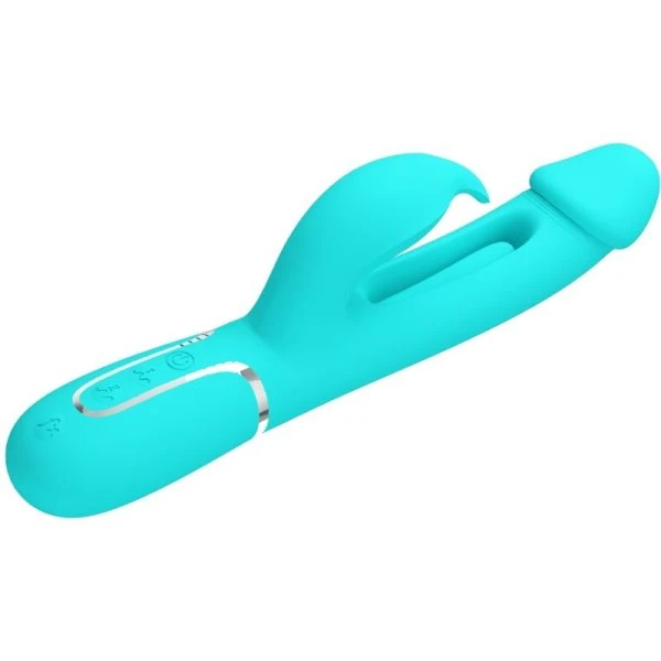Pretty Love Dejon Rabbit Vibrator 3 IN 1 met clitorisstimulator, paars