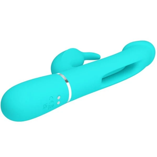 Pretty Love Dejon Rabbit Vibrator 3 IN 1 met clitorisstimulator, paars