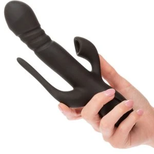 Calexotics Triple Euphoria Vibrator met Clitoris-Suigstimulatie Zwart