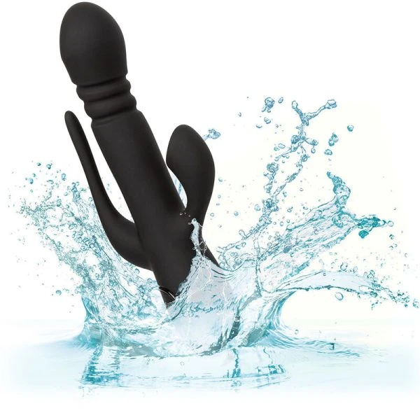 Calexotics Triple Euphoria Vibrator mit Klitoris-Saugstimulation Schwarz